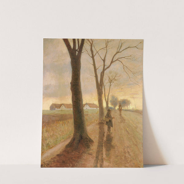 To mænd på en landvej by Frants Henningsen