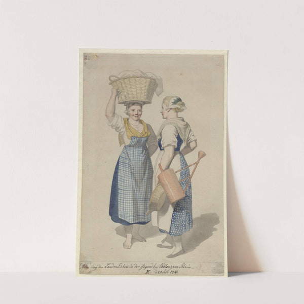 To piger fra egnen ved Coblentz (1810) by Christoffer Wilhelm Eckersberg