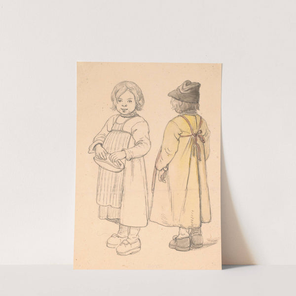 To studier af lille svensk dreng fra Leksand by Wilhelm Marstrand