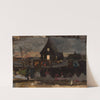 To the Advent dawn mass, sketch by Wojciech Piechowski