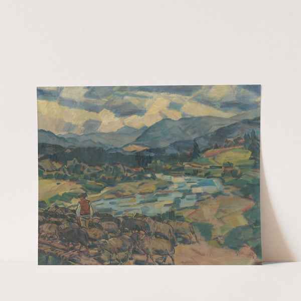 To the Pasture by Gustáv Mallý