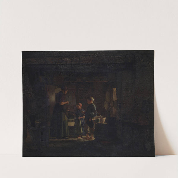 To tiggerbørn i et bondekøkken by Frederik Vermehren