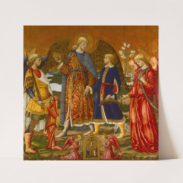 Tobias And Three Archangels (1471) by Neri di Bicci
