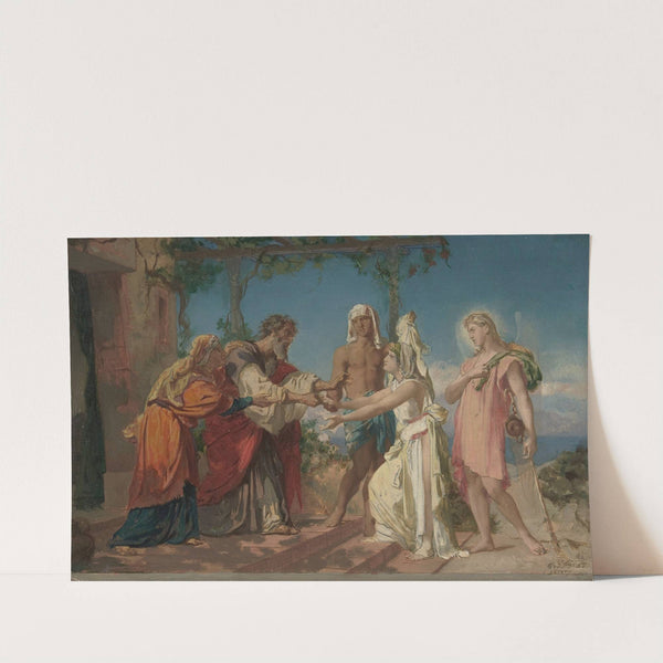 Tobias Brings His Bride Sarah to the House of His Father, Tobit by Henri Lehmann