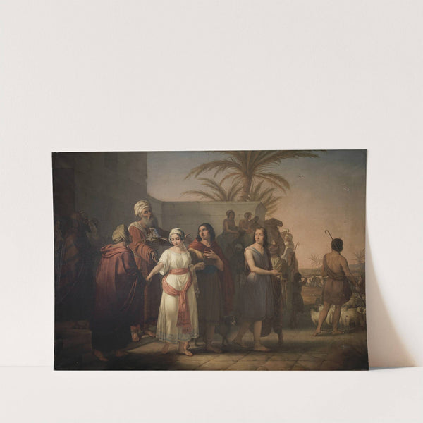 Tobias nimmt mit seiner Frau Abschied von seinen Schwiegereltern, um zu seinem Vater zurückzukehren (1840) by Francesco Antonibon di Venezia