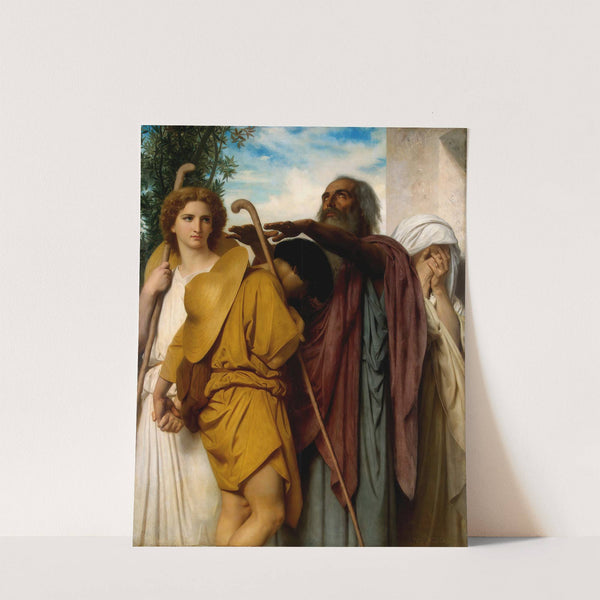 Tobias Saying Good-Bye To His Father (1860) by William Bouguereau