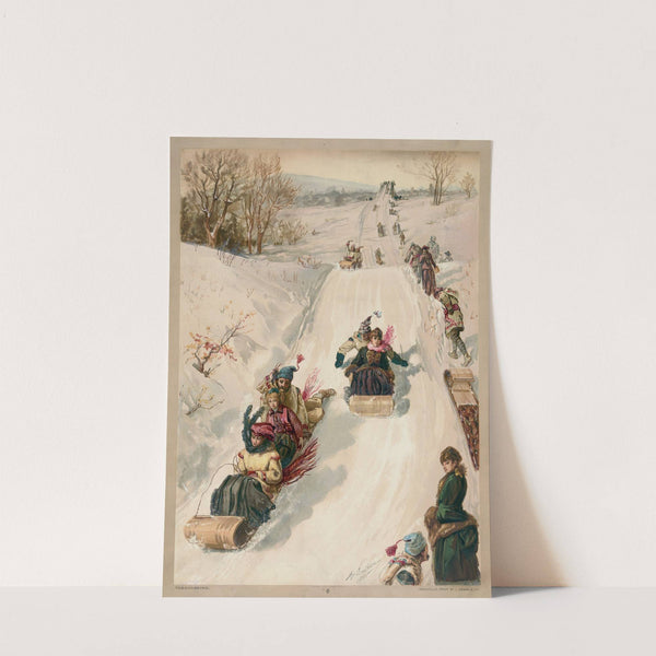 Tobogganing (1886) by Henry Sandham