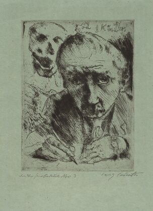 Tod und Künstler (Death and the Artist) (between 1920 and 1921)