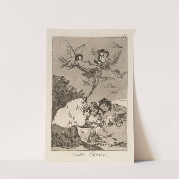 Todos Caerán. (All will fall.) (1796-1797) by Francisco de Goya