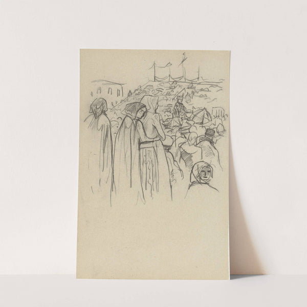 Toeschouwers bij de kroningsoptocht van de Tsaar (1877 - 1932) by Marius Bauer