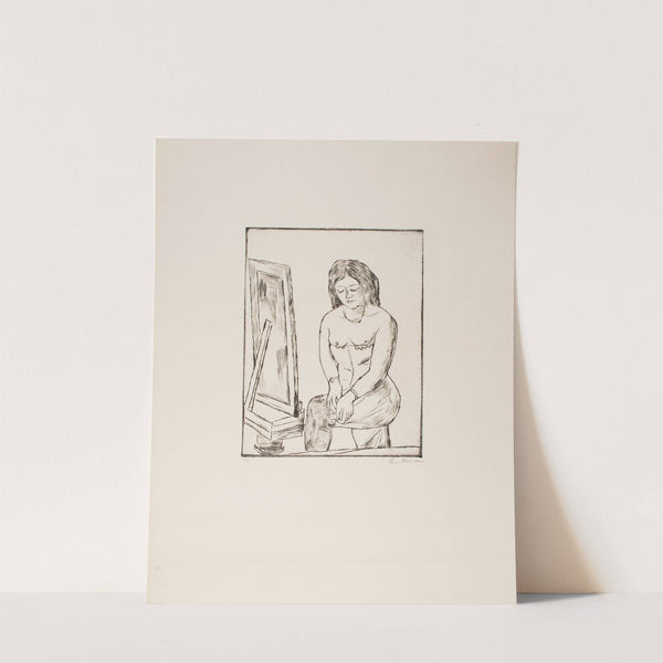 Toilette (Before the Mirror) (1923) by Max Beckmann