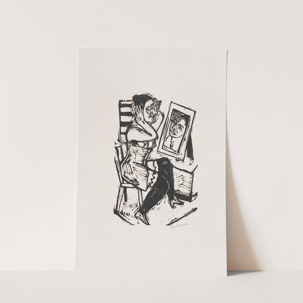 Toilette (Vorm Spiegel) (1923) by Max Beckmann