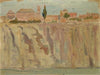 Toledo über dem Felsufer des Tajo