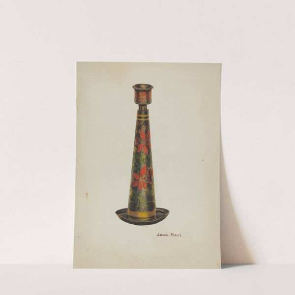 Toleware Candlestick by John Hall