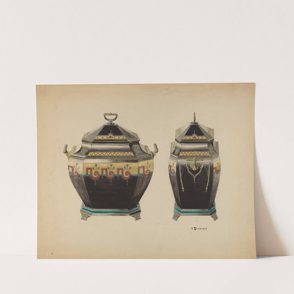 Toleware Coal Vase by Robert Stewart