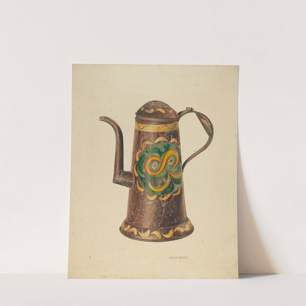 Toleware Coffee Pot by Lelah Nelson