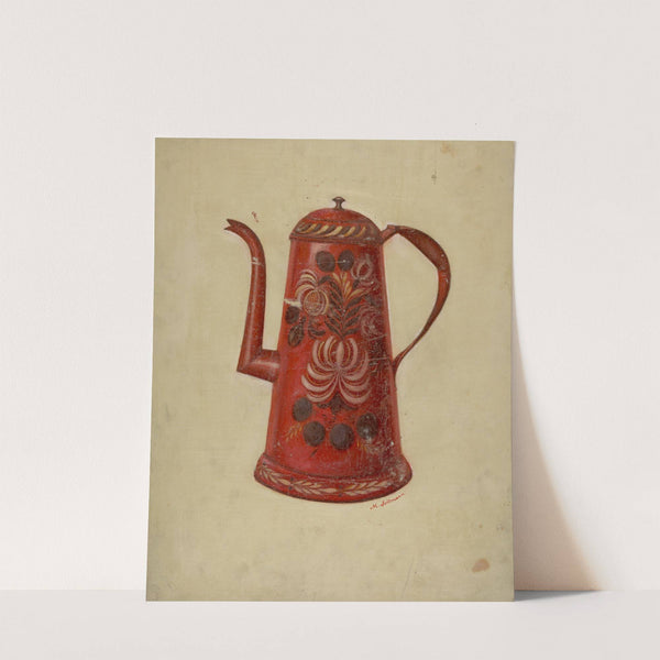 Toleware Coffee Pot by Max Soltmann