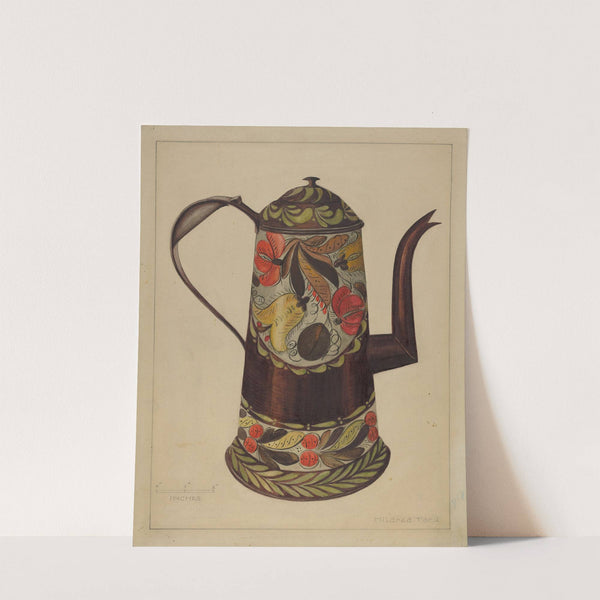 Toleware Coffee Pot by Mildred Ford