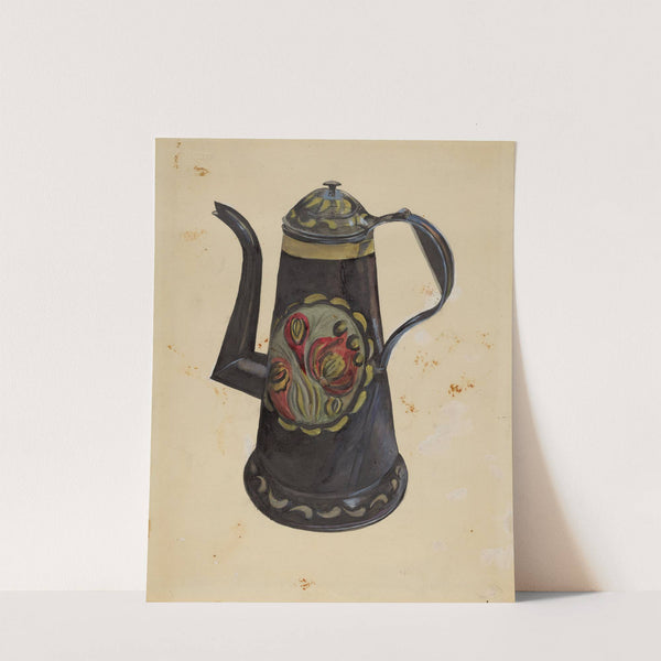 Toleware Coffee Pot by Mina Lowry