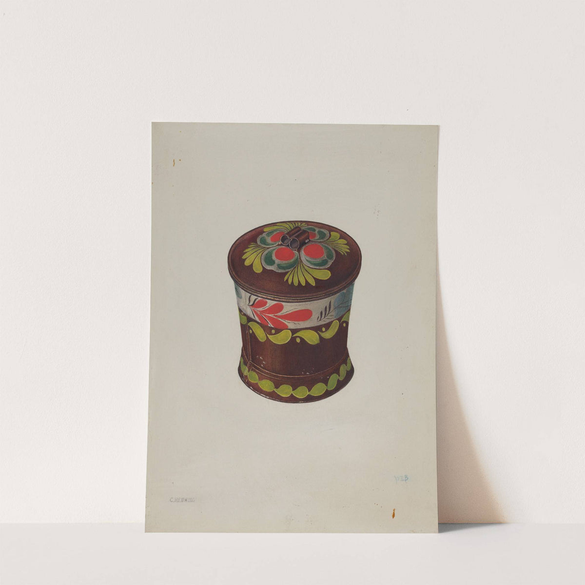 Toleware Sugar Bowl by Charles Henning