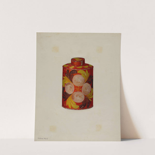 Toleware Tea Caddy by Mildred Ford