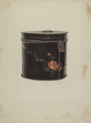 Toleware Tea Cannister