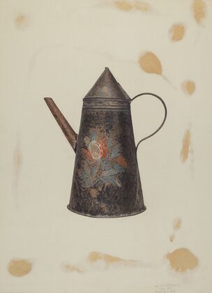 Toleware Teapot