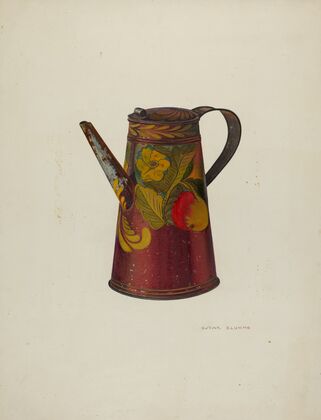 Toleware Teapot