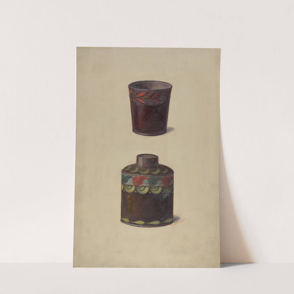 Toleware Tin Cannister by Max Soltmann