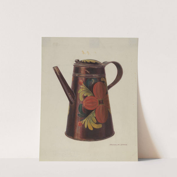 Toleware Tin Teapot by Franklyn Syres