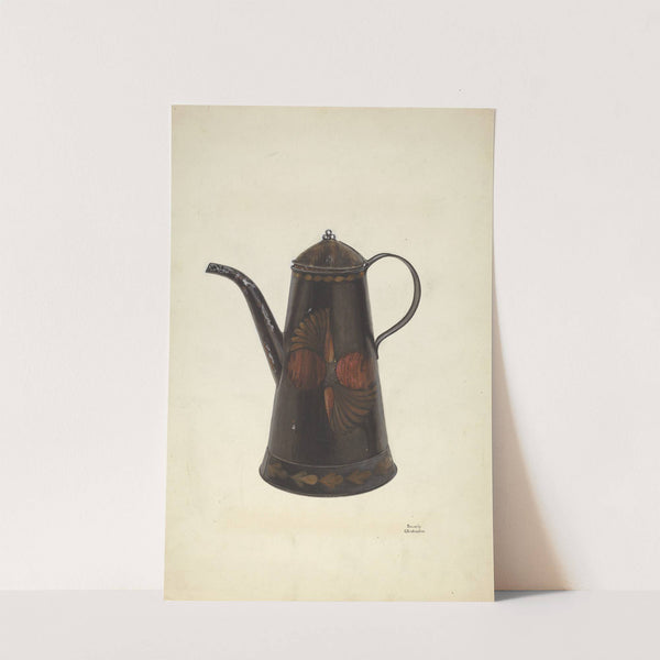 Toleware Tin Teapot by Beverly Chichester