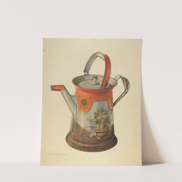 Toleware Water Can by John H. Tercuzzi