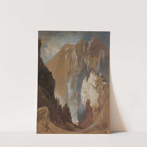 Toltec Gorge and Eva Cliff from the West, Colorado by Thomas Moran