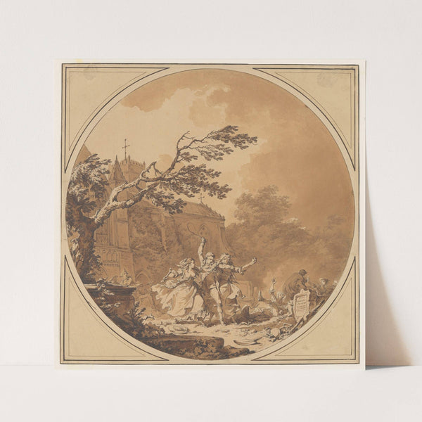 Tom Jones Assisting Molly Seagrim in the Churchyard (1775) by Philip James de Loutherbourg