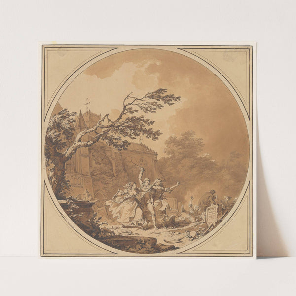 Tom Jones Assisting Molly Seagrim in the Churchyard (1775) by Philip James de Loutherbourg