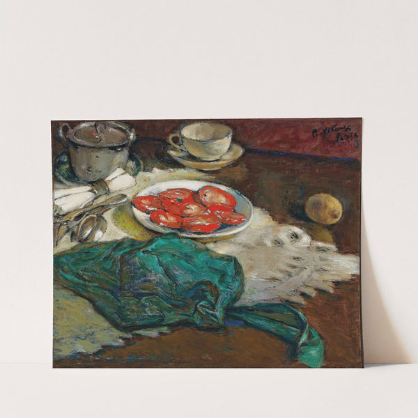 Tomates coupées et tablier vert by Peter Alexandrovitch Nilouss