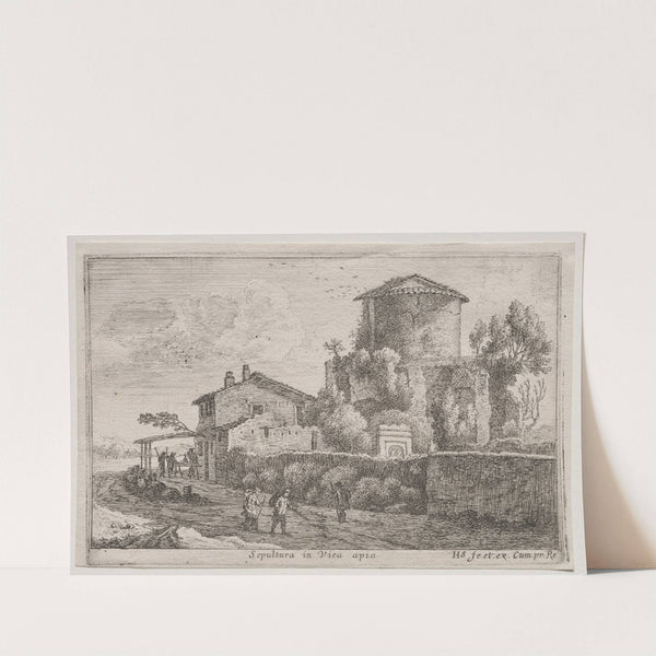 Tomb along the Appian Way (1653) by Herman van Swanevelt