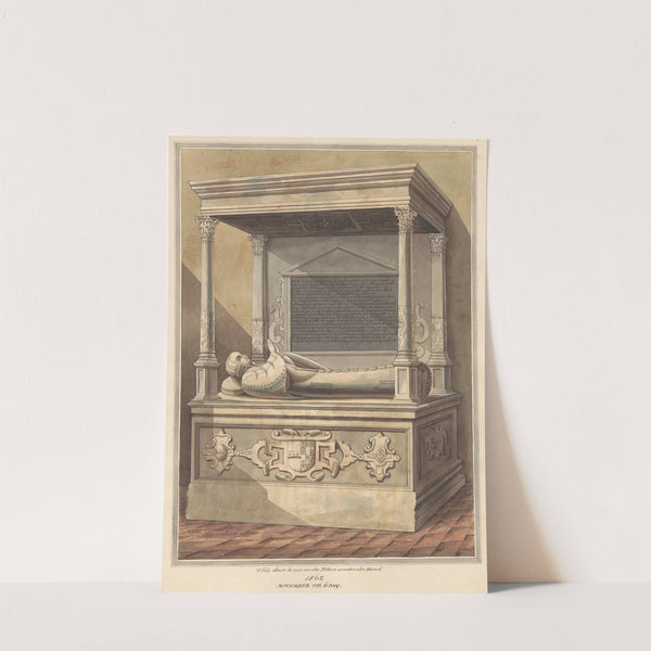 Tomb of an unidentified King's Nurse from Hampton Church by Daniel Lysons