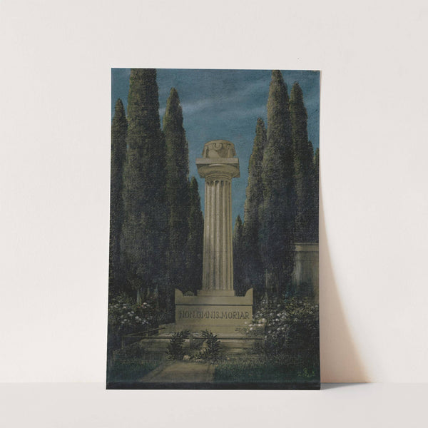 Tomb of Arnold Böcklin at the Cemetery Agli Allori by Sigmund Landsinger