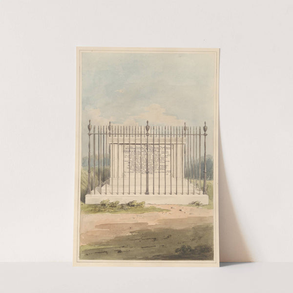 Tomb of George Earl of Macartney, from Chiswick Churchyard by Daniel Lysons