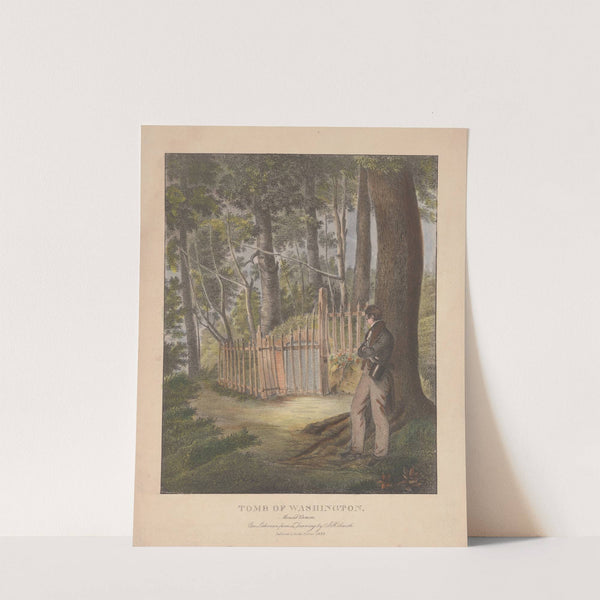 Tomb of Washington. Mount Vernon by John Rubens Smith