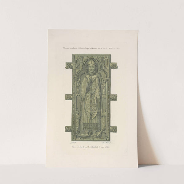 Tombeau en bronze d'Evrard evêque d'Amiens, élu en 1212 et décédé en 1223. by Nicolas Xavier Willemin