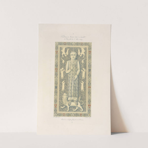 Tombeau en bronze doré et émaillé de Jean fils de St. Louis (1247). by Nicolas Xavier Willemin