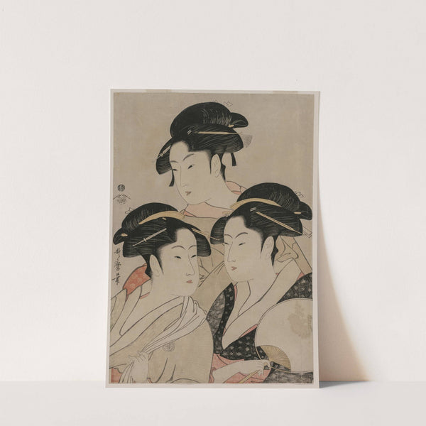 Tomimoto Toyohina, Takashimaya Ohisa, and Naniwaya Okita (c. 1794) by Kitagawa Utamaro