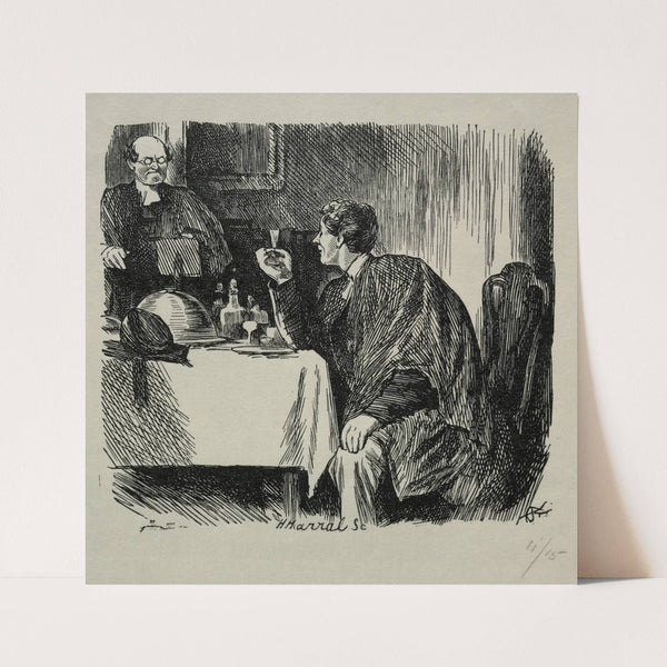Tomkin’s Degree Supper and How it Ended (1868) by Charles Samuel Keene
