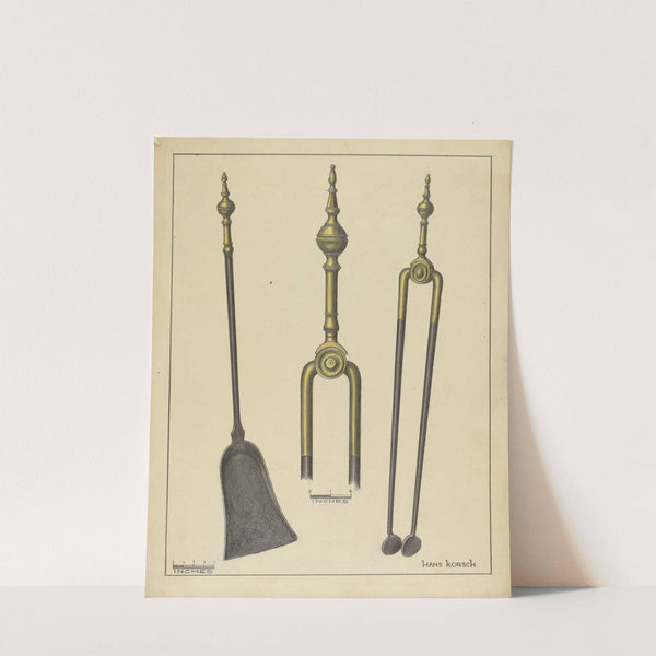 Tongs and Shovel by Hans Korsch