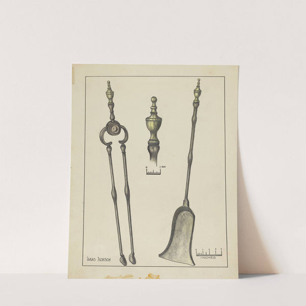 Tongs and Shovel by Hans Korsch
