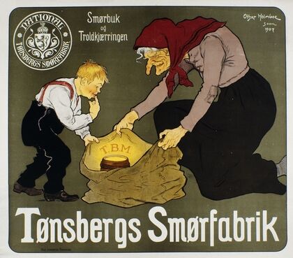 Tønsbergs Smørfabrik – Smørbuk og Troldkjærringen (1907)