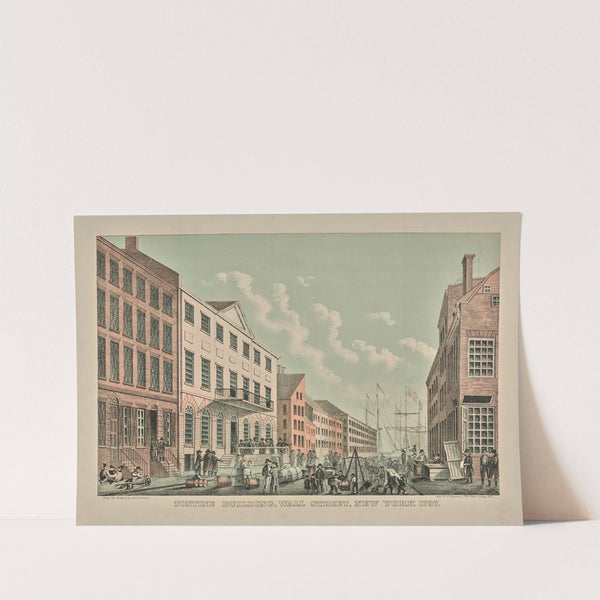 Tontine Building, Wall Street, New York 1797. by John Joseph Holland