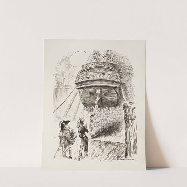 Too many Infant Industries. Whoever sails that ship again, Capt. Bill, must scrape off those barnacks (1912) by William Henry Walker